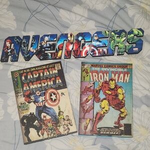 Avengers Comic Book & Name Wall Art